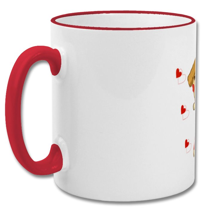 Pizza lover valentine's day mug