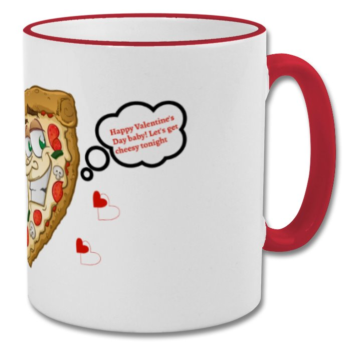 Pizza lover valentine's day mug