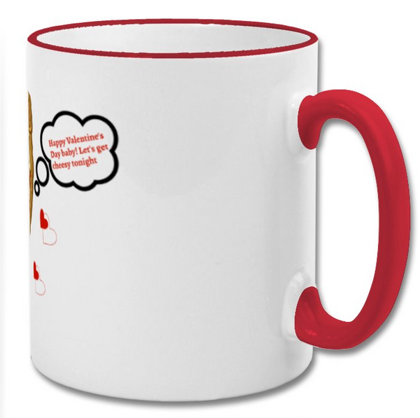 Pizza lover valentine's day mug