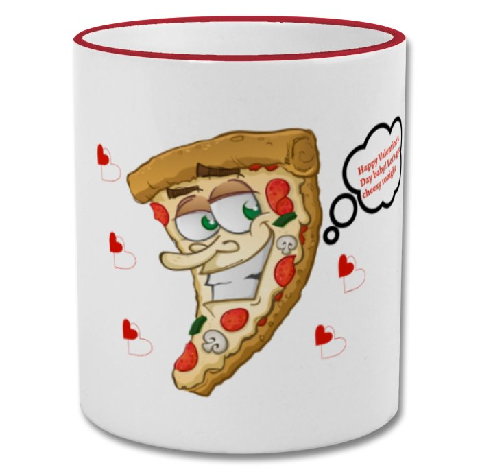 Pizza lover valentine's day mug