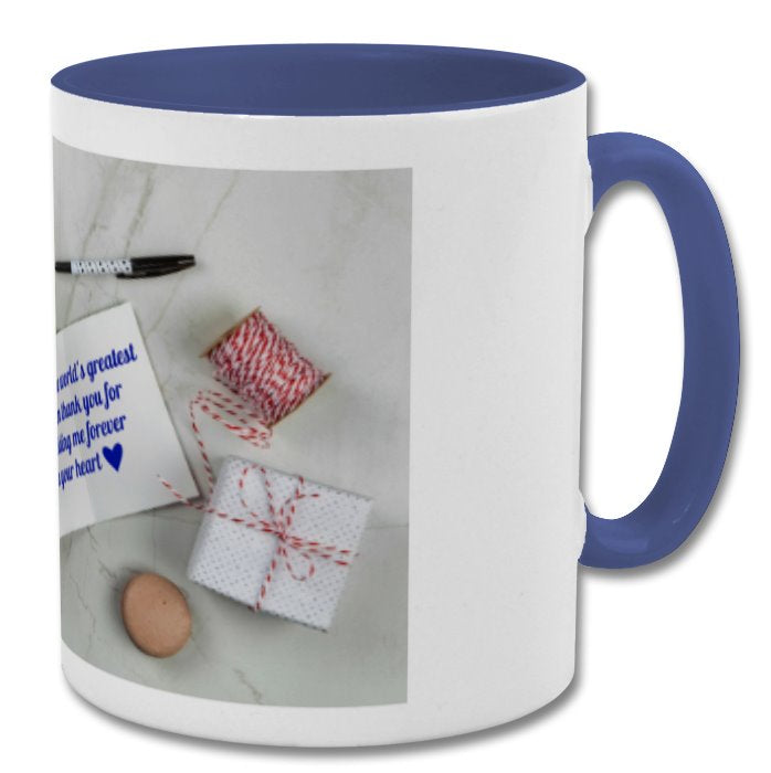 Mother's day| Double Coloured mug - Blue