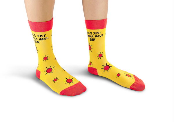 Girls Just Wanna Have Sun - Ladies bamboo socks