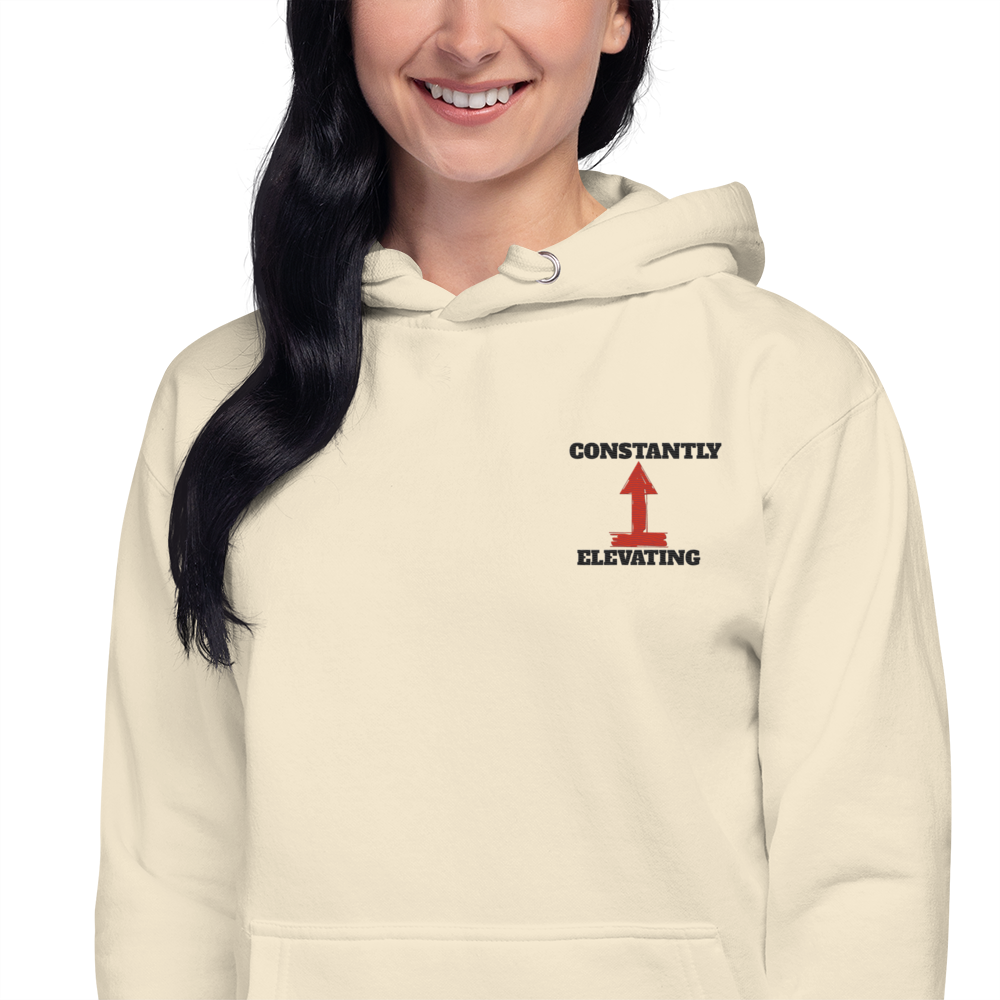 Unisex Embroidery Hoodie| Constantly Elevating