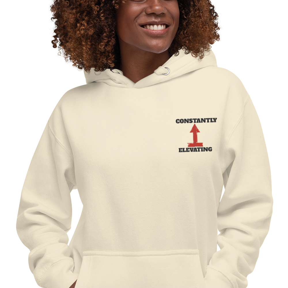 Unisex Embroidery Hoodie| Constantly Elevating