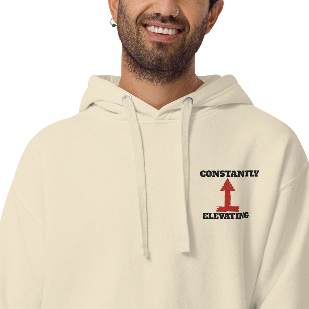Unisex Embroidery Hoodie| Constantly Elevating