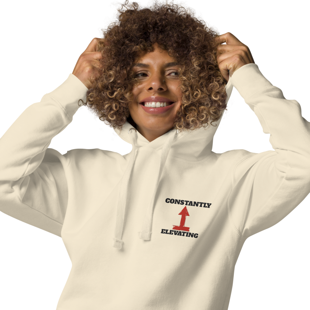 Unisex Embroidery Hoodie| Constantly Elevating