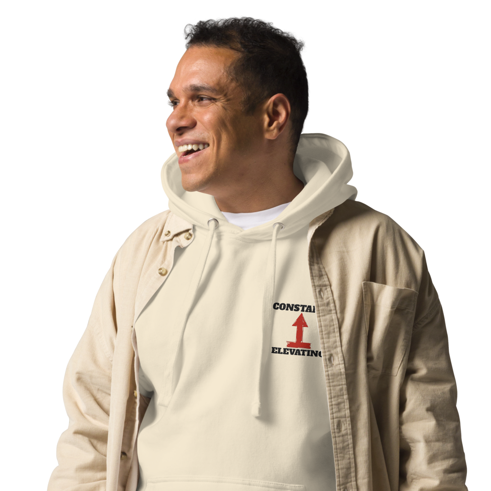 Unisex Embroidery Hoodie| Constantly Elevating