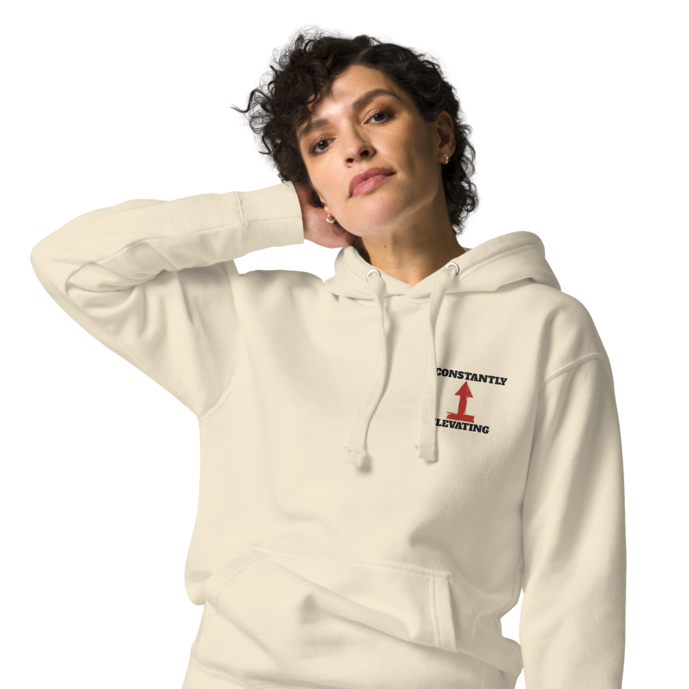 Unisex Embroidery Hoodie| Constantly Elevating