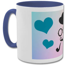 Double coloured father's day mug|The legend, myth, my dad, Happy Father's day