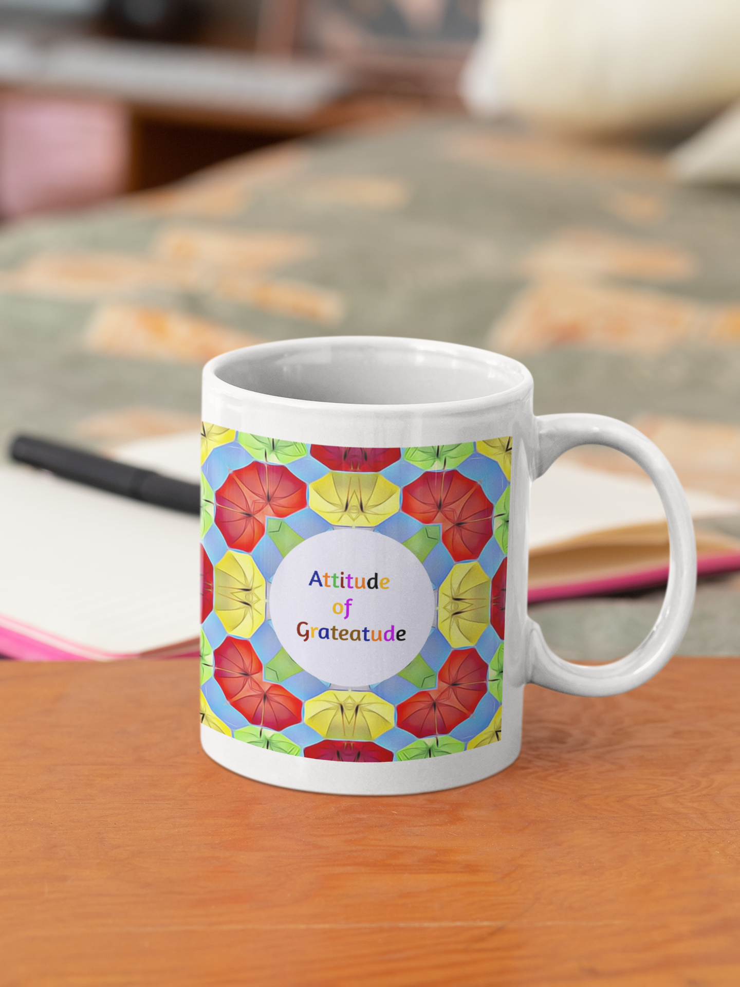 Attitude of Grateatude| Plain white Mug