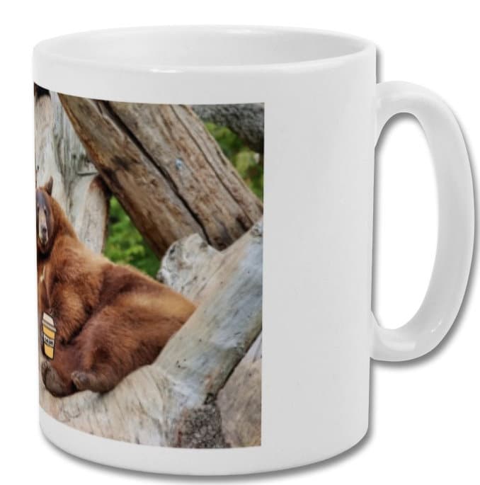 Mug| Approach me at your own risk i have not finished drinking my coffee| Bear mug