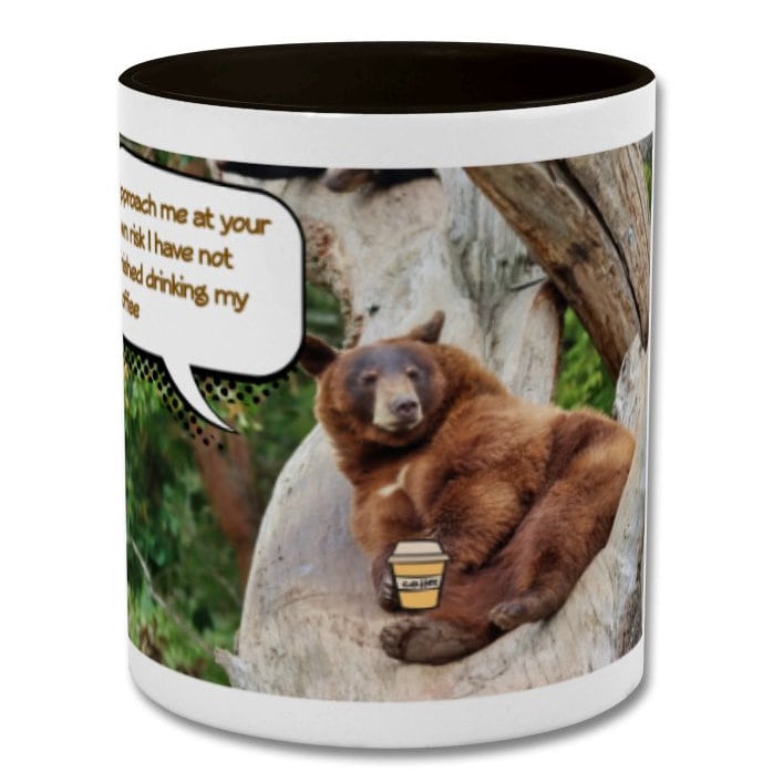 Mug| Approach me at your own risk i have not finished having my coffee|  double coloured mug