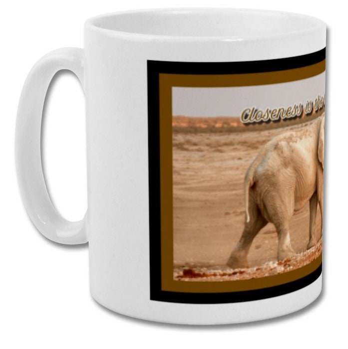Mug| Closeness is depth of love| Elephant mug