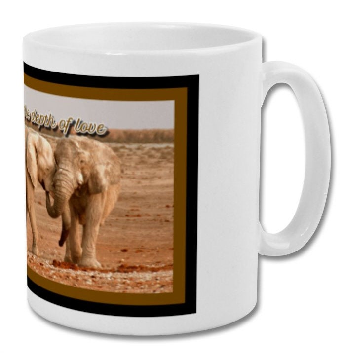 Mug| Closeness is depth of love| Elephant mug