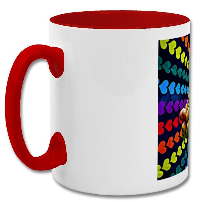 Cute Leap Frog Mug| You make my heart leap| cute leap frog valentine's day gift| double coloured mug